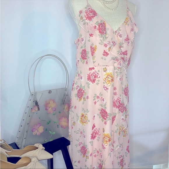 💐No Boundaries Pink Floral Maxi Dress - Picture 2 of 5